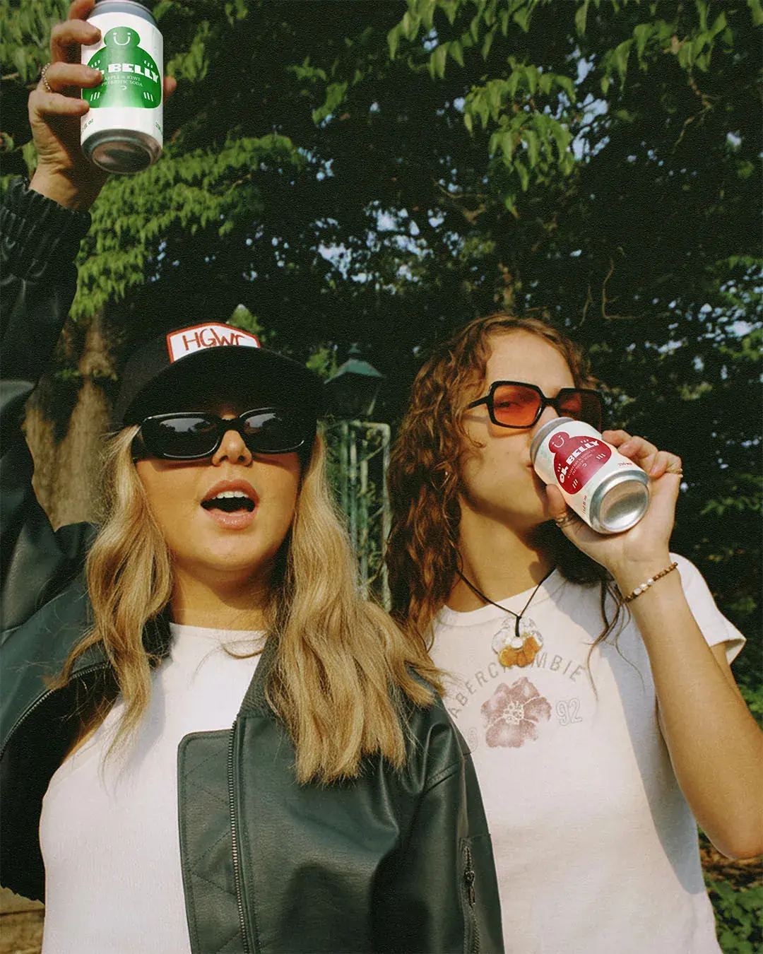 Oh belly cans being enjoyed at gathering
