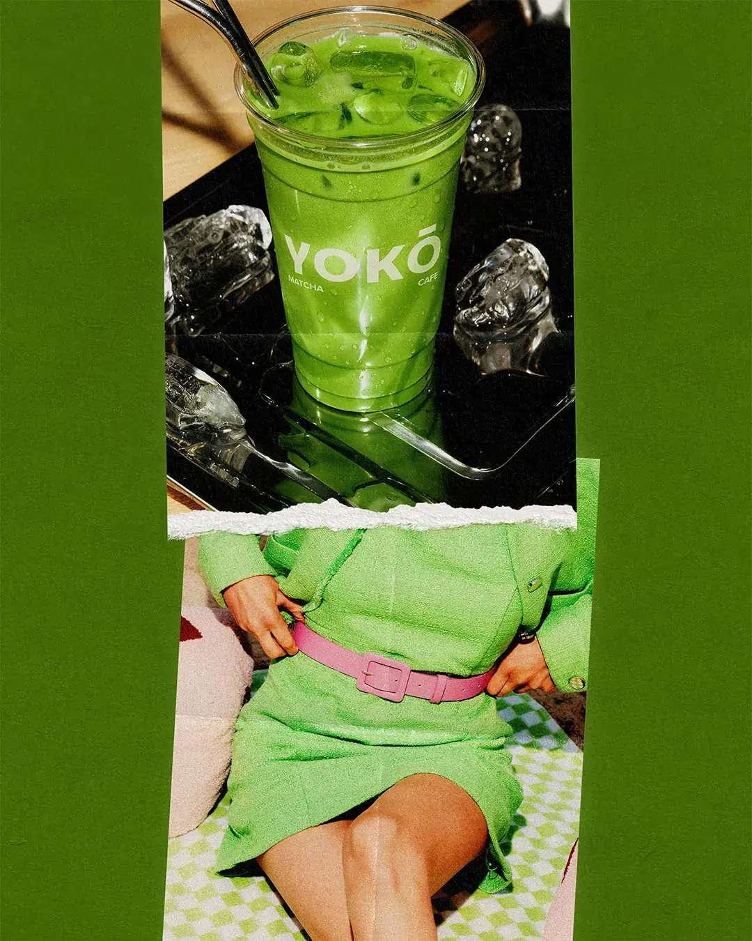 BLNK model with headband